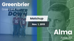 Matchup: Greenbrier High vs. Alma  2019