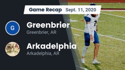 Recap: Greenbrier  vs. Arkadelphia  2020