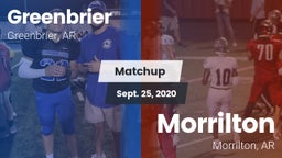 Matchup: Greenbrier High vs. Morrilton  2020