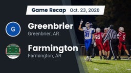Recap: Greenbrier  vs. Farmington  2020