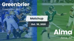 Matchup: Greenbrier High vs. Alma  2020