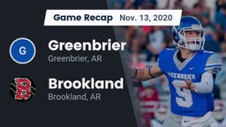 Recap: Greenbrier  vs. Brookland  2020