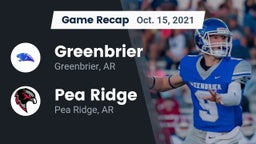 Recap: Greenbrier  vs. Pea Ridge  2021