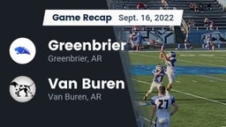 Recap: Greenbrier  vs. Van Buren  2022