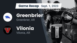 Recap: Greenbrier  vs. Vilonia  2023