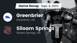 Recap: Greenbrier  vs. Siloam Springs  2023