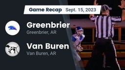 Recap: Greenbrier  vs. Van Buren  2023