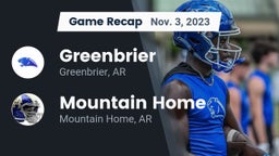 Recap: Greenbrier  vs. Mountain Home  2023