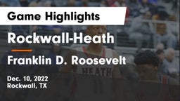 Rockwall-Heath  vs Franklin D. Roosevelt  Game Highlights - Dec. 10, 2022