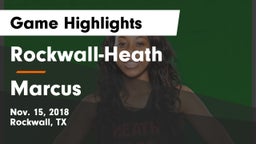 Rockwall-Heath  vs Marcus  Game Highlights - Nov. 15, 2018