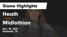 Heath  vs Midlothian  Game Highlights - Dec. 30, 2023