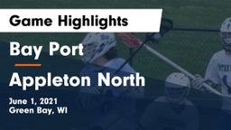 Bay Port  vs Appleton North  Game Highlights - June 1, 2021