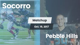 Matchup: Socorro  vs. Pebble Hills  2017