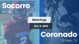 Matchup: Socorro  vs. Coronado  2020