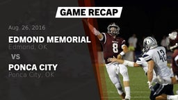 Recap: Edmond Memorial  vs. Ponca City  2016