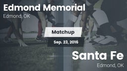 Matchup: Edmond Memorial vs. Santa Fe 2016
