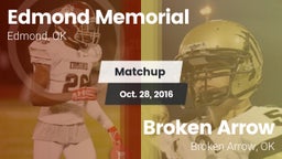 Matchup: Edmond Memorial vs. Broken Arrow  2016