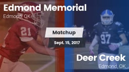 Matchup: Edmond Memorial vs. Deer Creek  2017