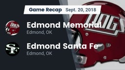 Recap: Edmond Memorial  vs. Edmond Santa Fe 2018