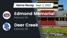 Recap: Edmond Memorial  vs. Deer Creek  2022