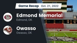 Recap: Edmond Memorial  vs. Owasso  2022