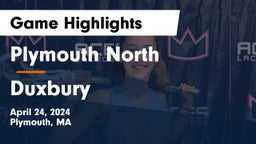 Plymouth North  vs Duxbury  Game Highlights - April 24, 2024