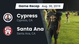 Recap: Cypress  vs. Santa Ana  2019