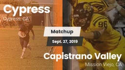 Matchup: Cypress  vs. Capistrano Valley  2019