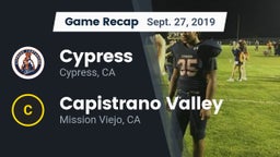Recap: Cypress  vs. Capistrano Valley  2019