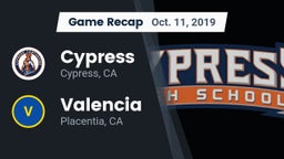 Recap: Cypress  vs. Valencia  2019