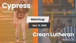 Matchup: Cypress  vs. Crean Lutheran  2019