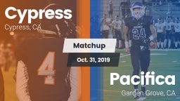 Matchup: Cypress  vs. Pacifica  2019