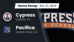 Recap: Cypress  vs. Pacifica  2019