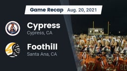 Recap: Cypress  vs. Foothill  2021