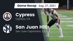 Recap: Cypress  vs. San Juan Hills  2021
