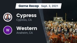 Recap: Cypress  vs. Western  2021