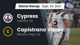 Recap: Cypress  vs. Capistrano Valley  2021