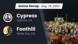 Recap: Cypress  vs. Foothill  2022