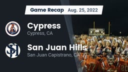 Recap: Cypress  vs. San Juan Hills  2022