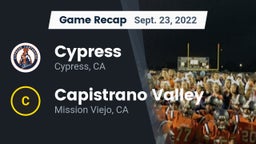 Recap: Cypress  vs. Capistrano Valley  2022