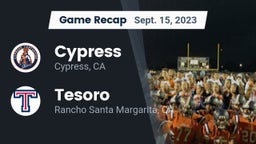 Recap: Cypress  vs. Tesoro  2023