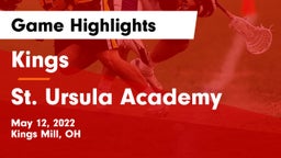 Kings  vs St. Ursula Academy Game Highlights - May 12, 2022