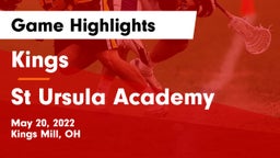Kings  vs St Ursula Academy  Game Highlights - May 20, 2022
