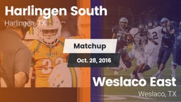 Matchup: Harlingen South vs. Weslaco East  2016
