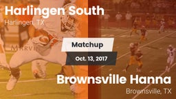 Matchup: Harlingen South vs. Brownsville Hanna  2017