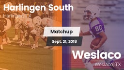 Matchup: Harlingen South vs. Weslaco  2018