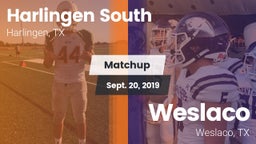 Matchup: Harlingen South vs. Weslaco  2019