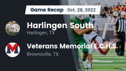 Recap: Harlingen South  vs. Veterans Memorial E.C.H.S. 2022