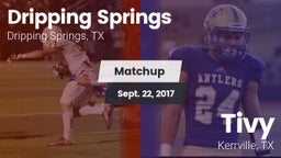 Matchup: Dripping Springs vs. Tivy  2017