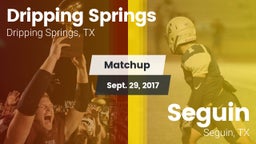 Matchup: Dripping Springs vs. Seguin  2017